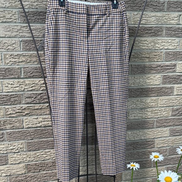 J.Crew Italian Wool checkered pants, size 4 - Picture 1 of 3